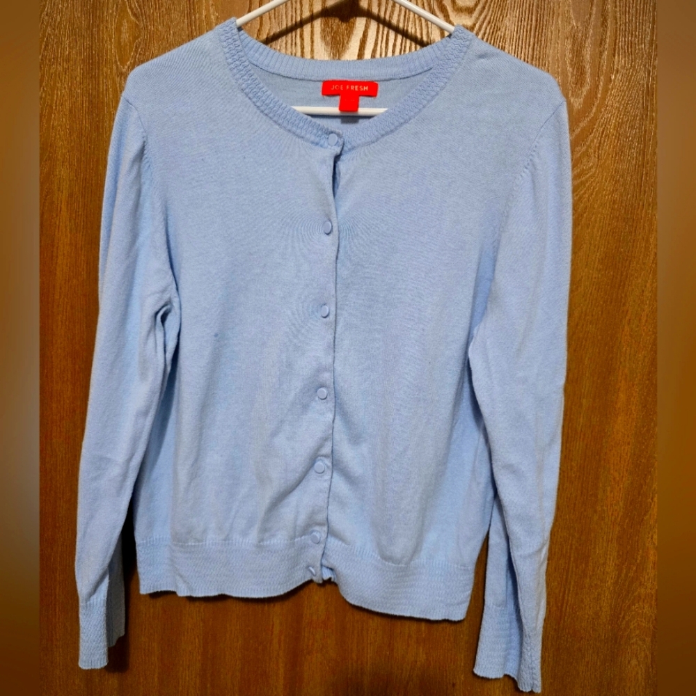 Light Blue Cardigan Sweater
